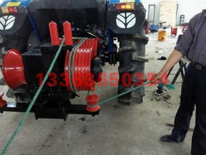 厂家直销280拖拉机绞磨 四轮双驱拖拉机绞磨批发 霸州市康仙庄伟业橡塑制品厂 电线杆运杆车